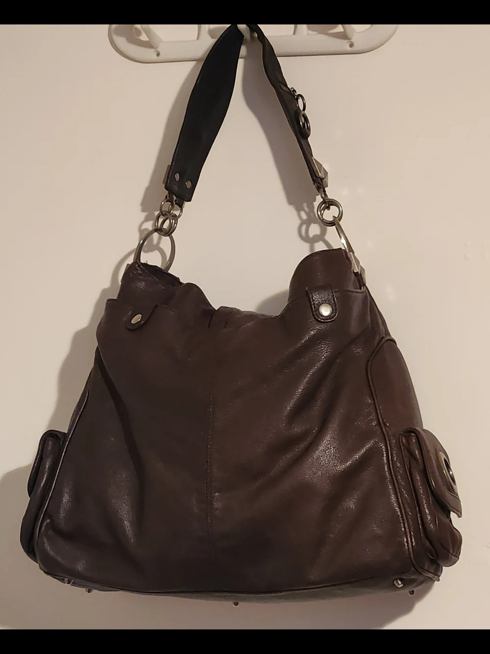 Betsey Johnson Vintage Union Jack Pre-2004 Large Leather Purse
